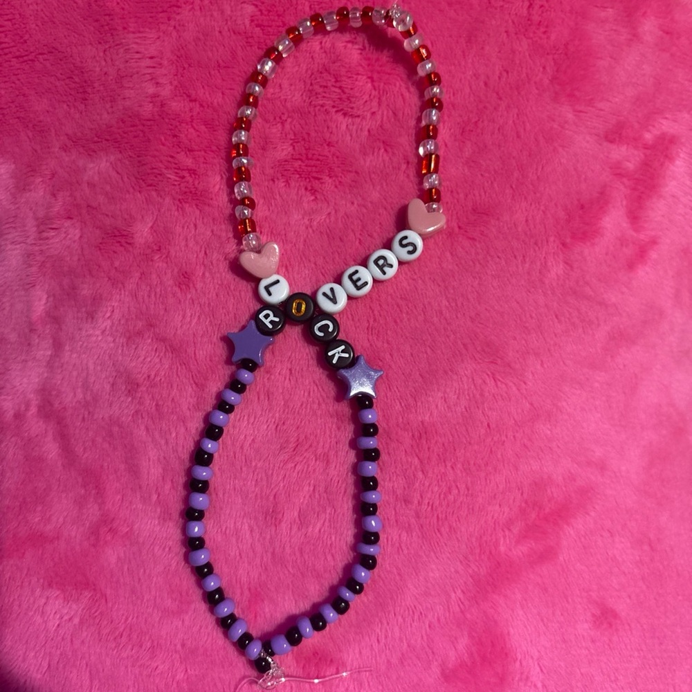 Charming Beaded Bracelet Set with Heart and Star Accents
